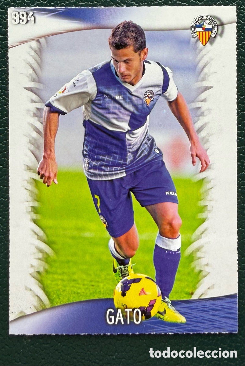 Fu&szlig;ball-Sticker: 994 GATO CE SABADELL FICHAS ALBUM MUNDICROMO 2013 2014 13 14