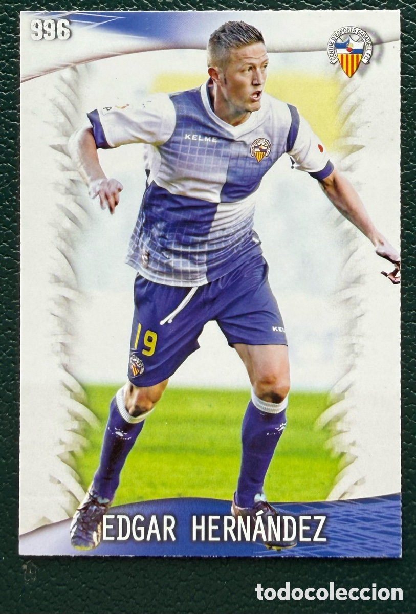 Fu&szlig;ball-Sticker: 996 EDGAR HERNANDEZ CE SABADELL FICHAS ALBUM MUNDICROMO 2013 2014 13 14