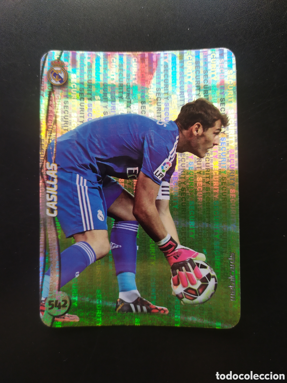 Cartes &agrave; collectionner de Football: Mundicromo fichas Liga 2014 2015 14 15 Casillas top brillo security n&deg; 542 Real Madrid