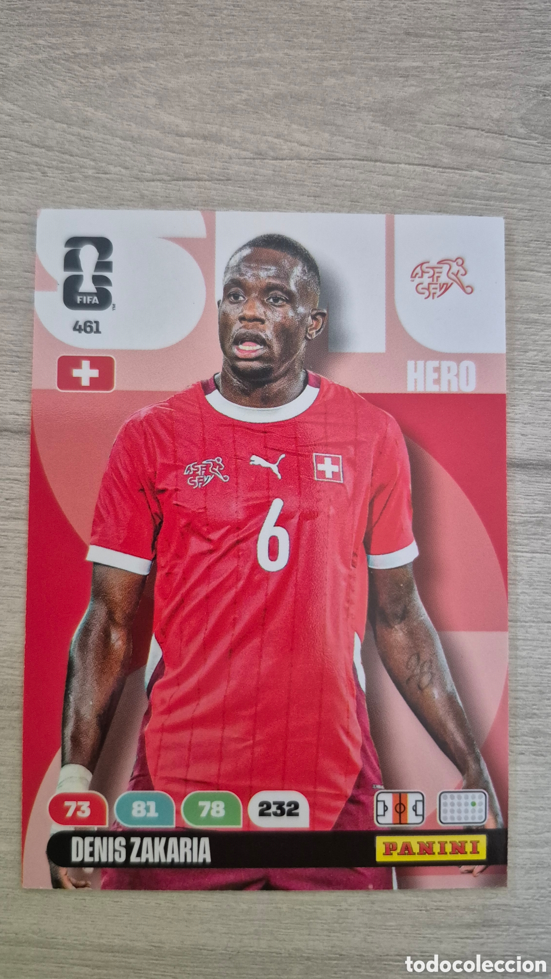 Cartes &agrave; collectionner de Football: N&deg;461 Suiza Denis Zakaria Adrenalyn FIFA World Cup 2026