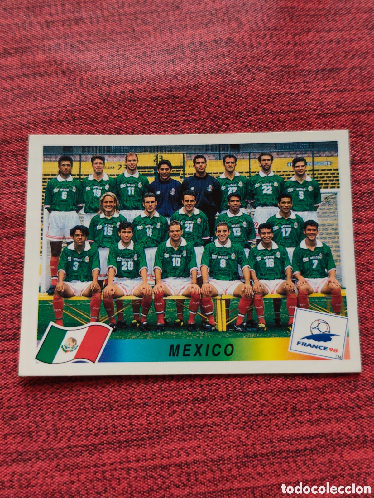 Football Stickers: 353 M&Eacute;XICO FRANCE FRANCIA 98 PANINI