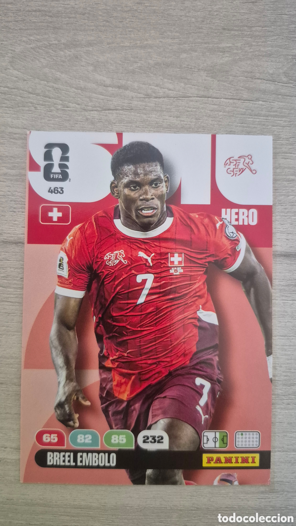 Football Stickers: N&deg;463 Suiza Breta&ntilde;a &Eacute;mbolo Adrenalyn FIFA World Cup 2026