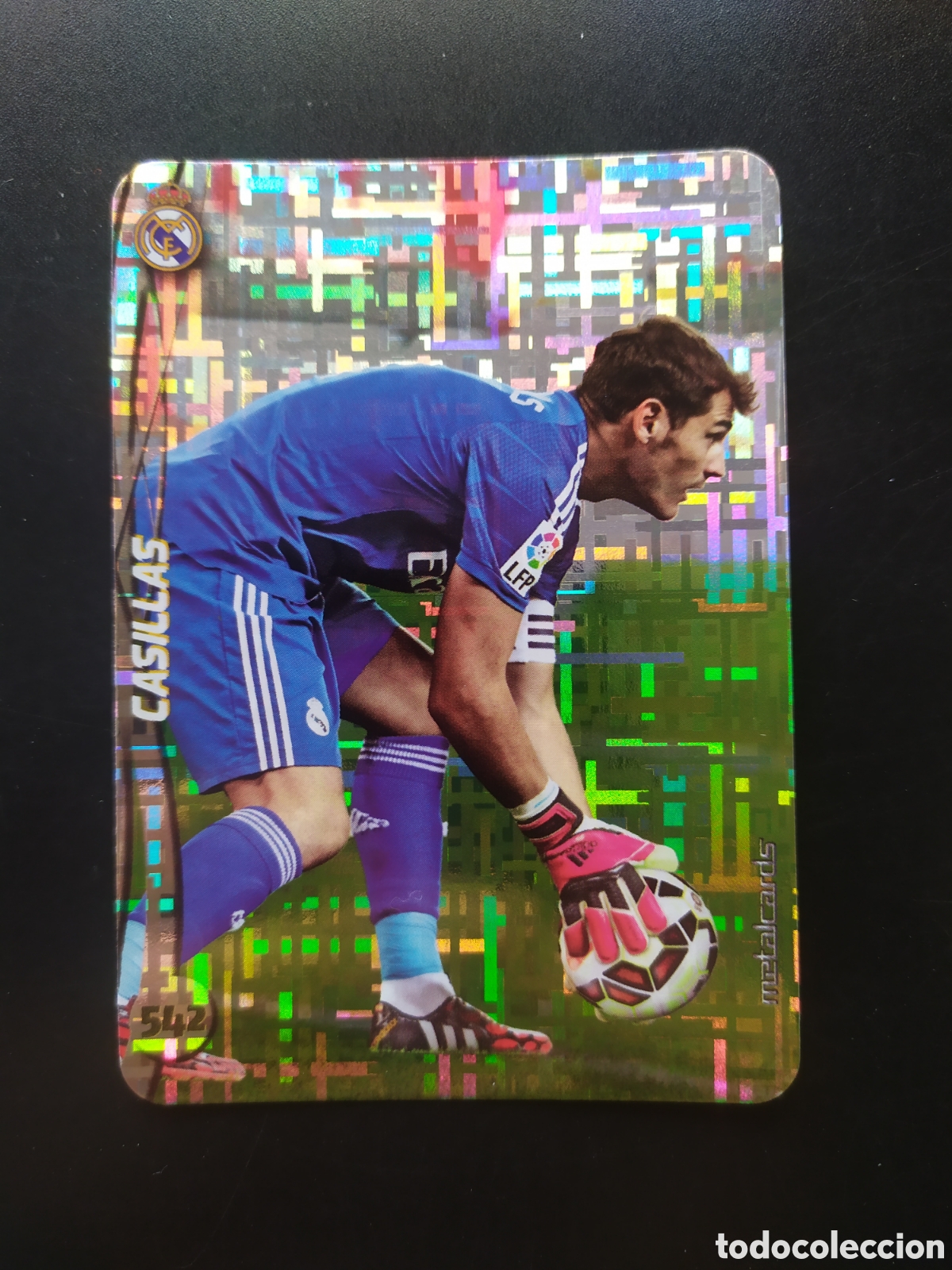 Cromos de F&uacute;tbol: Mundicromo fichas Liga 2014 2015 14 15 Casillas top brillo tetris n&deg; 542 Real Madrid