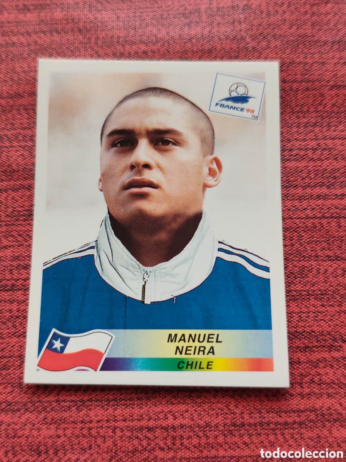 Football Stickers: 117 NEIRA CHILE FRANCE FRANCIA 98 PANINI