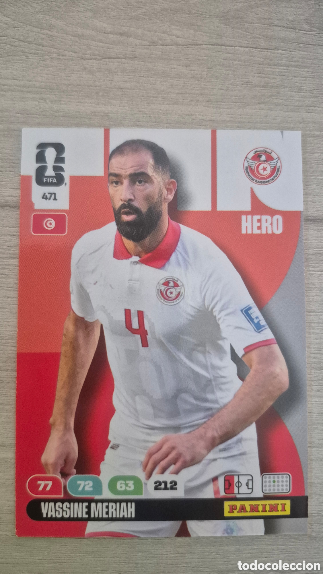 Cromos de F&uacute;tbol: N&deg;471 T&uacute;nez Yassine Meriah Adrenalyn FIFA World Cup 2026