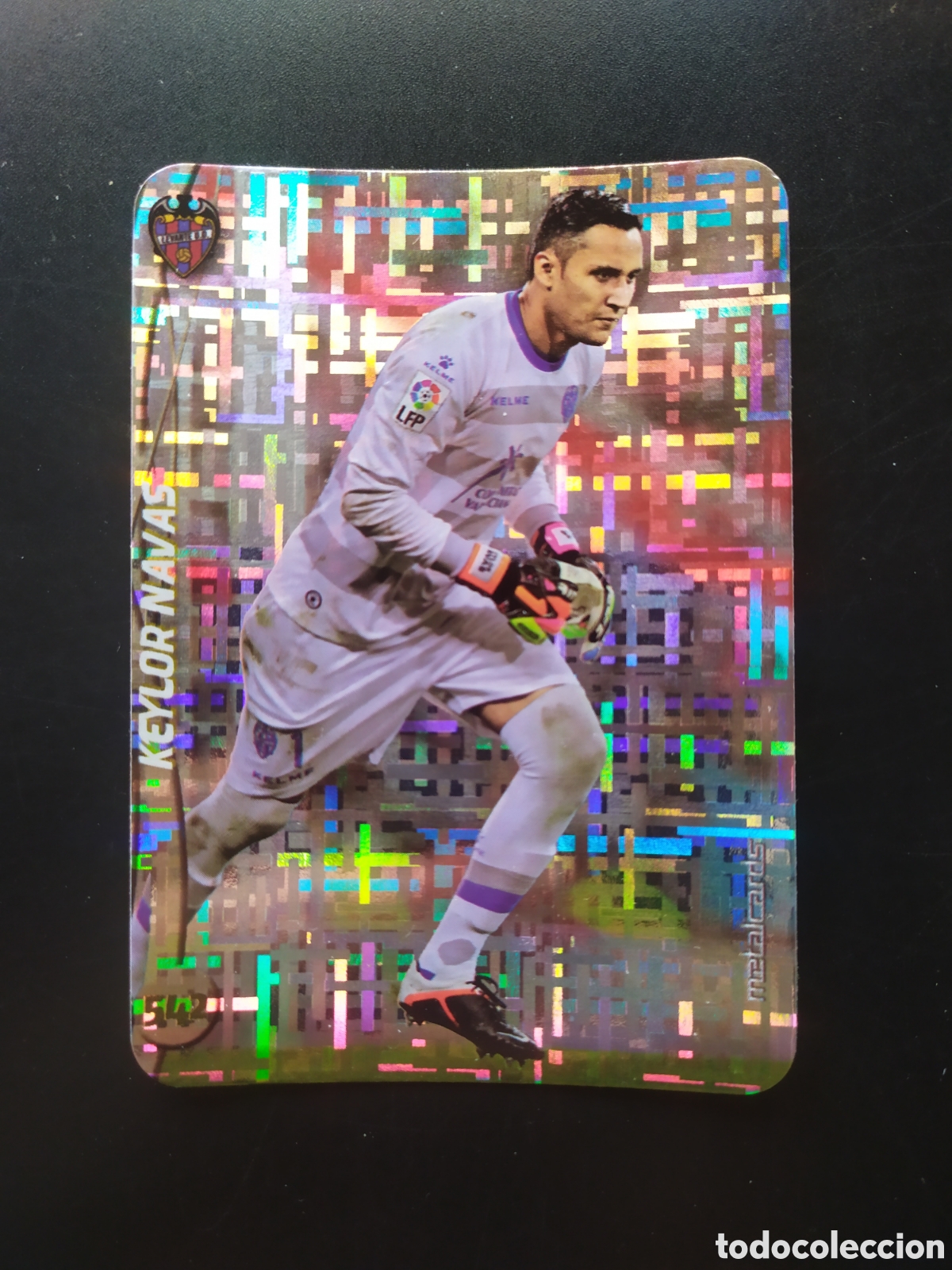 Cromos de F&uacute;tbol: Mundicromo fichas Liga 2014 2015 14 15 Keylor Navas top brillo tetris n&deg; 542 Levante