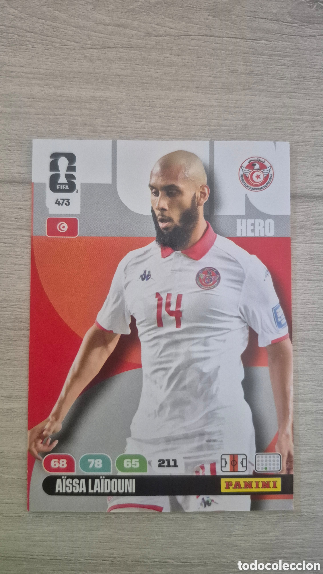 Cromos de F&uacute;tbol: N&deg;473 T&uacute;nez A&iuml;ssa La&iuml;douni Adrenalyn FIFA World Cup 2026