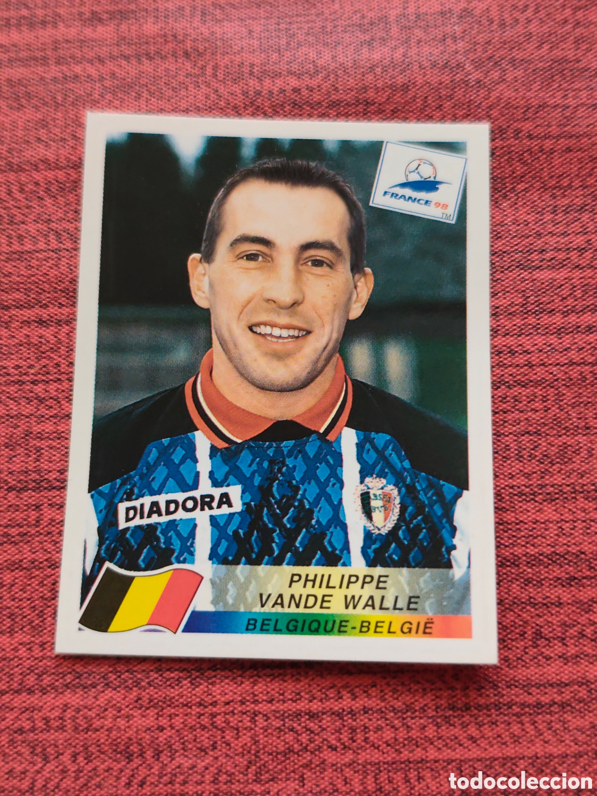 Cromos de F&uacute;tbol: 334 VANDE WALLE B&Eacute;LGICA FRANCE FRANCIA 98 PANINI