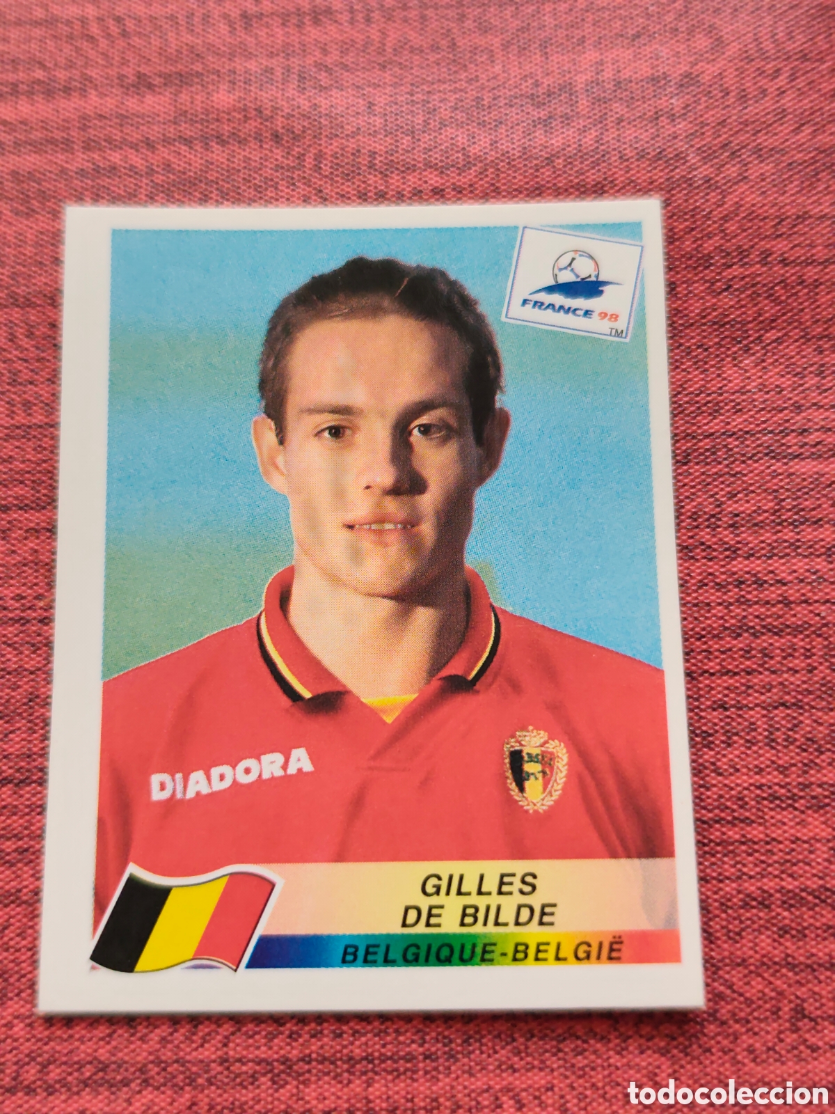 Cromos de F&uacute;tbol: 333 DE BILDE B&Eacute;LGICA FRANCE FRANCIA 98 PANINI