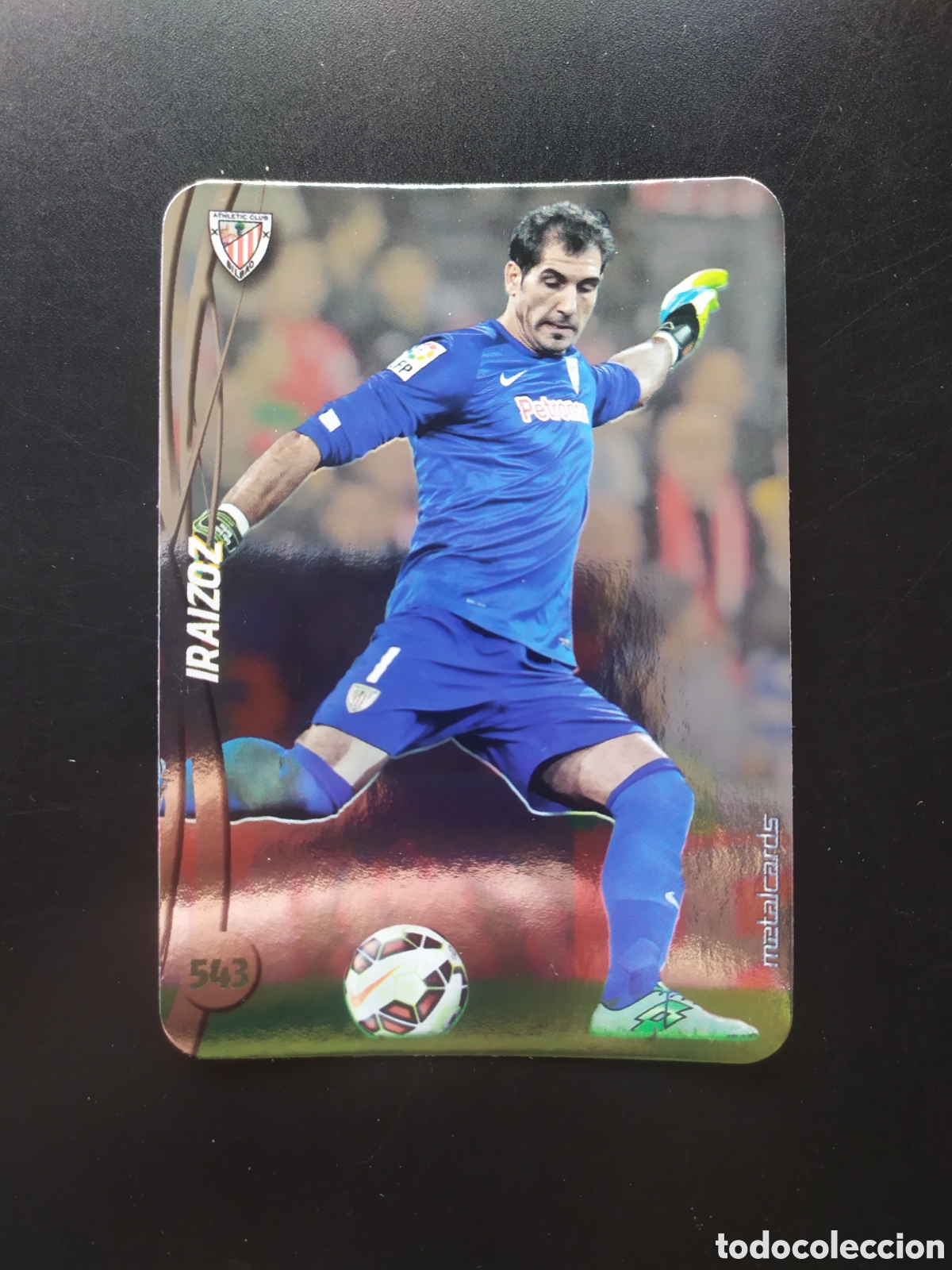 Cromos de F&uacute;tbol: Mundicromo fichas Liga 2014 2015 14 15 Iraizoz top brillo liso n&deg; 543 Athletic Bilbao