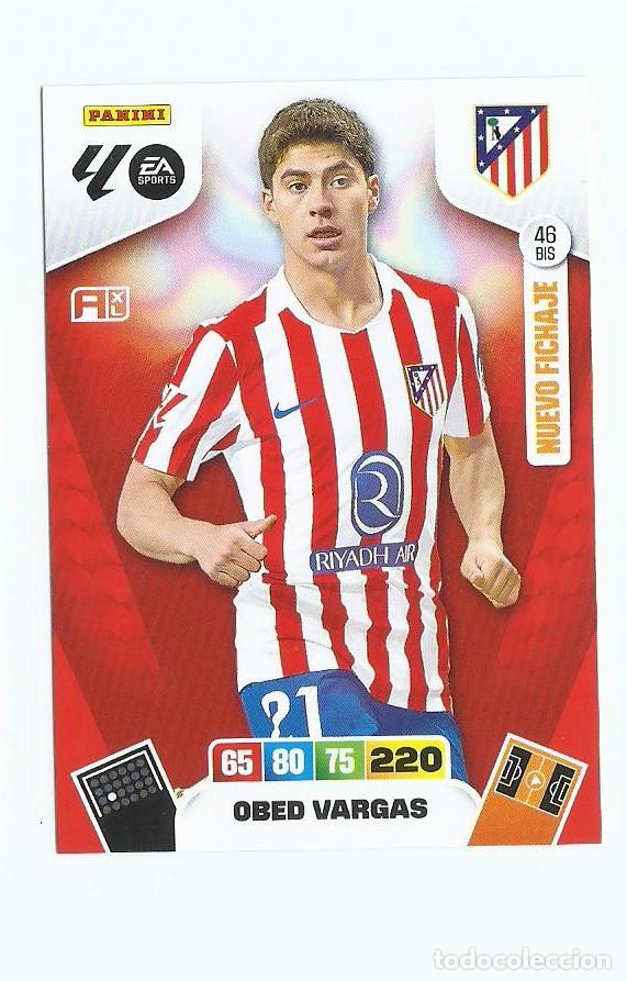 Cromos de F&uacute;tbol: ADRENALYN 2025/2026 46 BIS VARGAS AT.MADRID , NUEVO PERFECTO