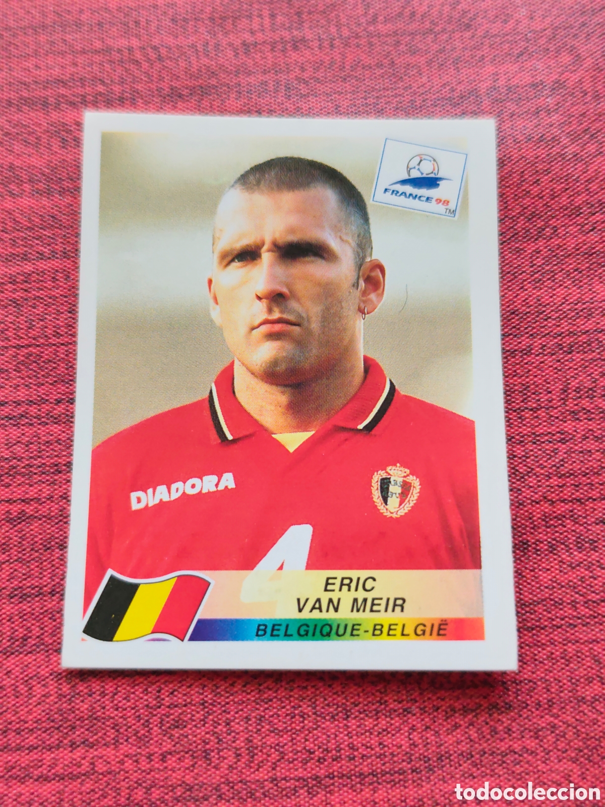 Cromos de F&uacute;tbol: 321 VAN MEIR B&Eacute;LGICA FRANCE FRANCIA 98 PANINI