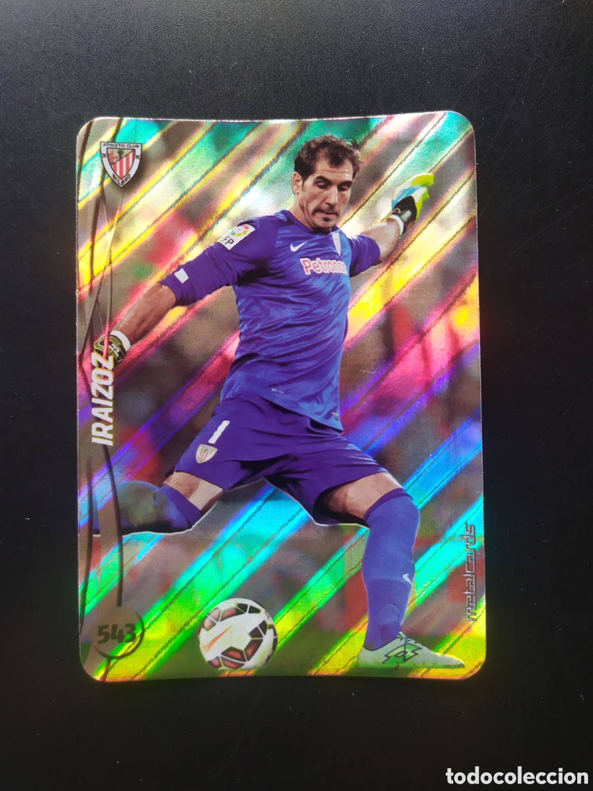 Cromos de F&uacute;tbol: Mundicromo fichas Liga 2014 2015 14 15 Iraizoz top brillo rayas n&deg; 543 Athletic Bilbao