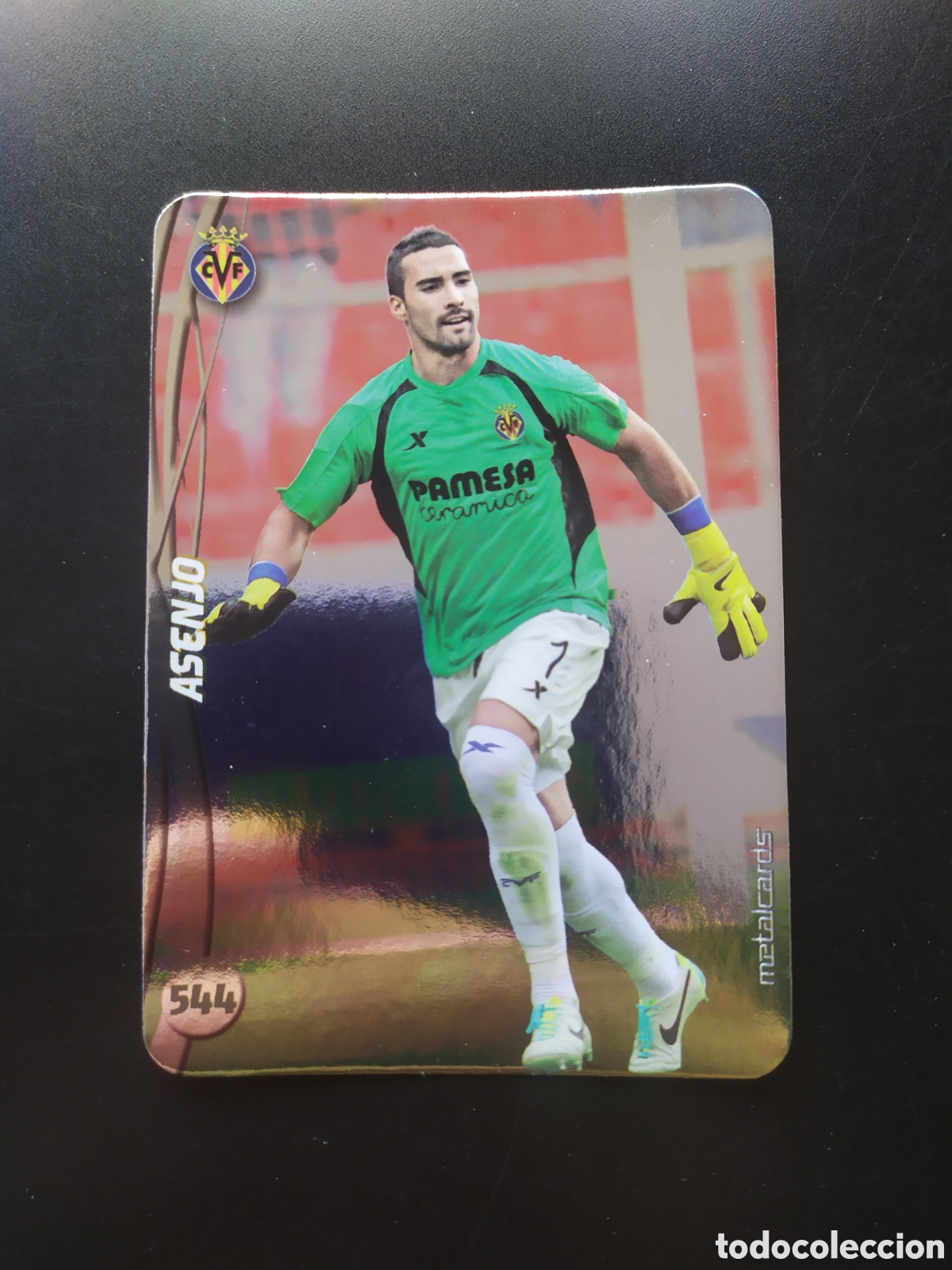Cromos de f&uacute;tbol: Mundicromo fichas Liga 2014 2015 14 15 Sergio Asenjo top brillo liso n&deg; 544 Villarreal
