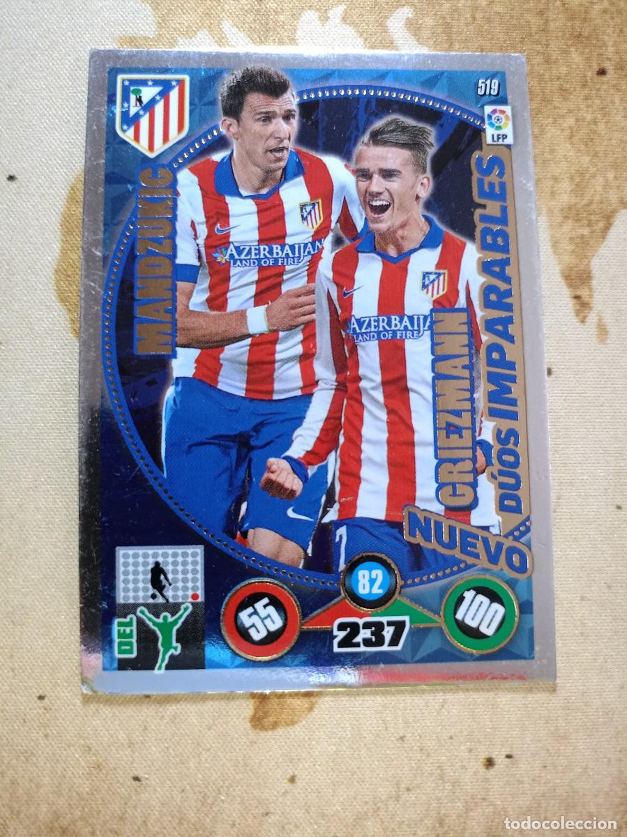Fu&szlig;ball-Sticker: # D&uacute;os Imparables 519 MANDZUKIC / GRIEZMANN Adrenalyn 2014-15