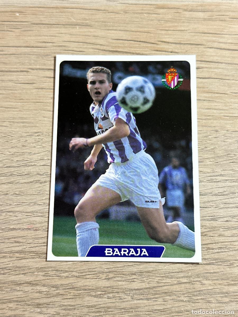 Figurine di Calcio: N&ordm; 337 BARAJA VALLADOLID ERROR LAS FICHAS DE LA LIGA MUNDICROMO 95-96
