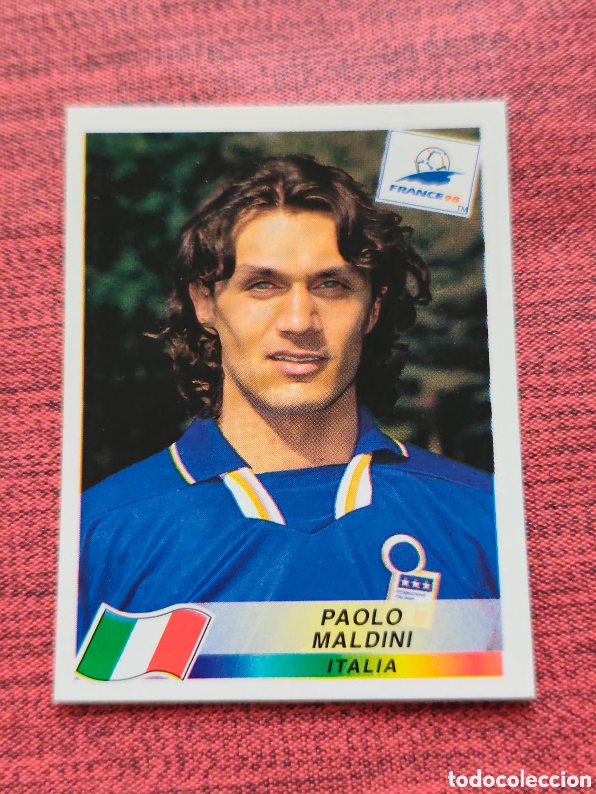 Cromos de Futebol: 92 PAOLO MALDINI ITALIA FRANCE FRANCIA 98 PANINI