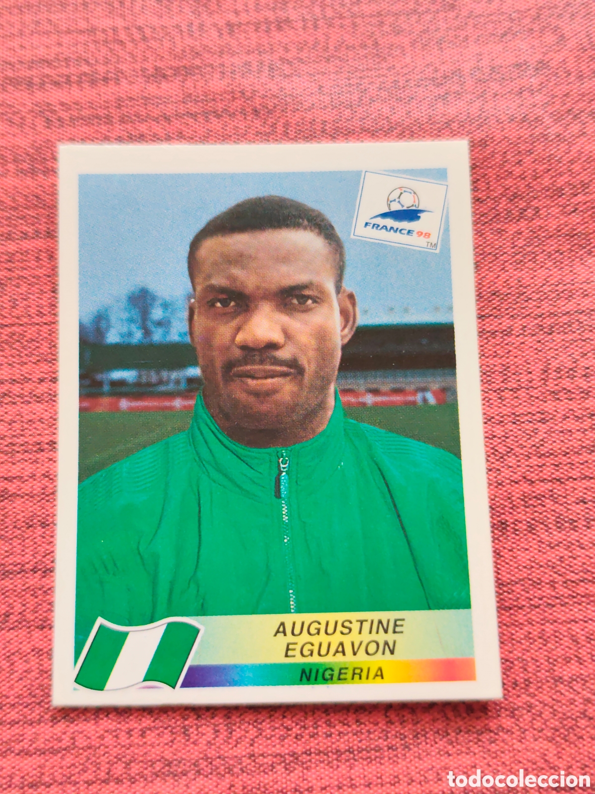 Football Stickers: 252 EGUAVON NIGERIA FRANCE FRANCIA 98 PANINI