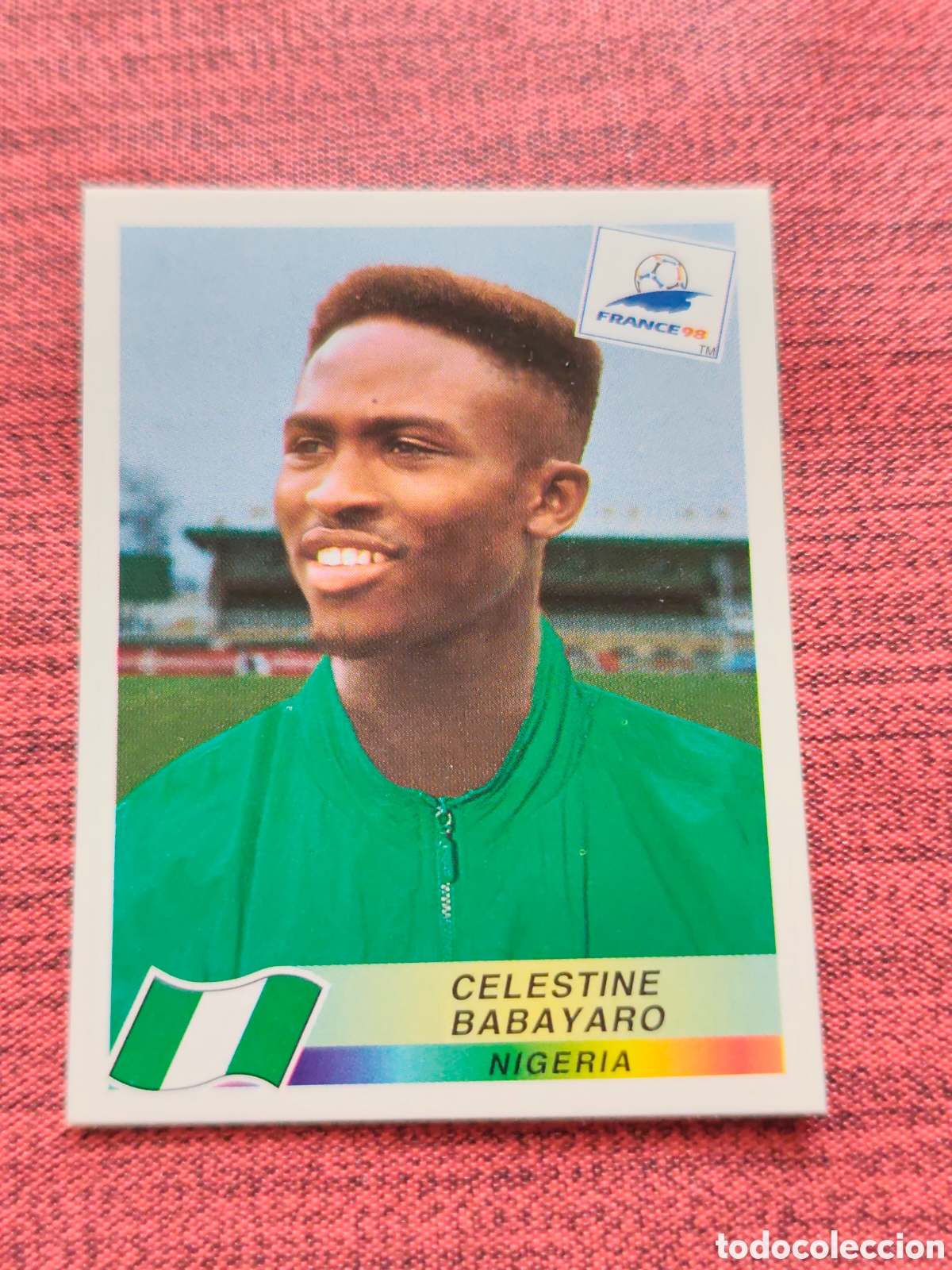 Football Stickers: 250 BABAYARO NIGERIA FRANCE FRANCIA 98 PANINI