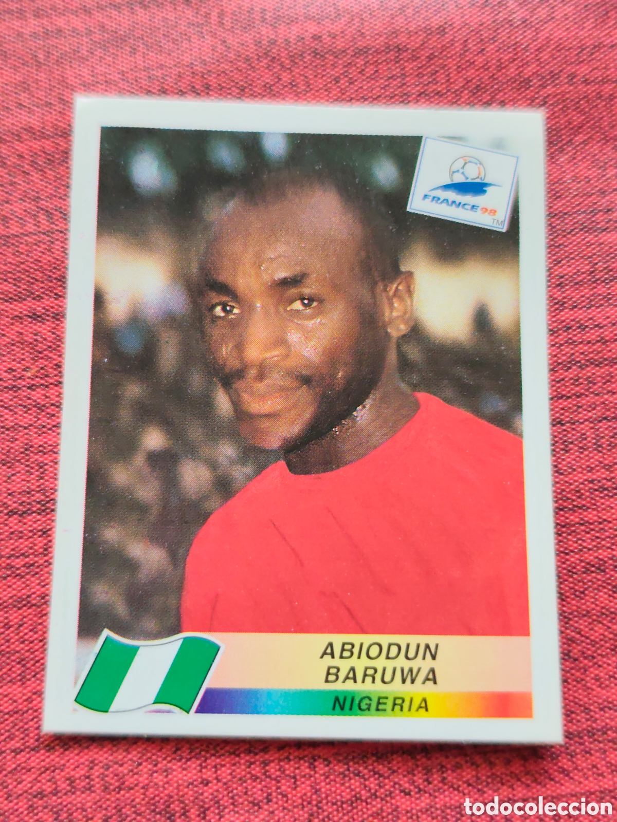 Cromos de F&uacute;tbol: 247 BARUWA NIGERIA FRANCE FRANCIA 98 PANINI