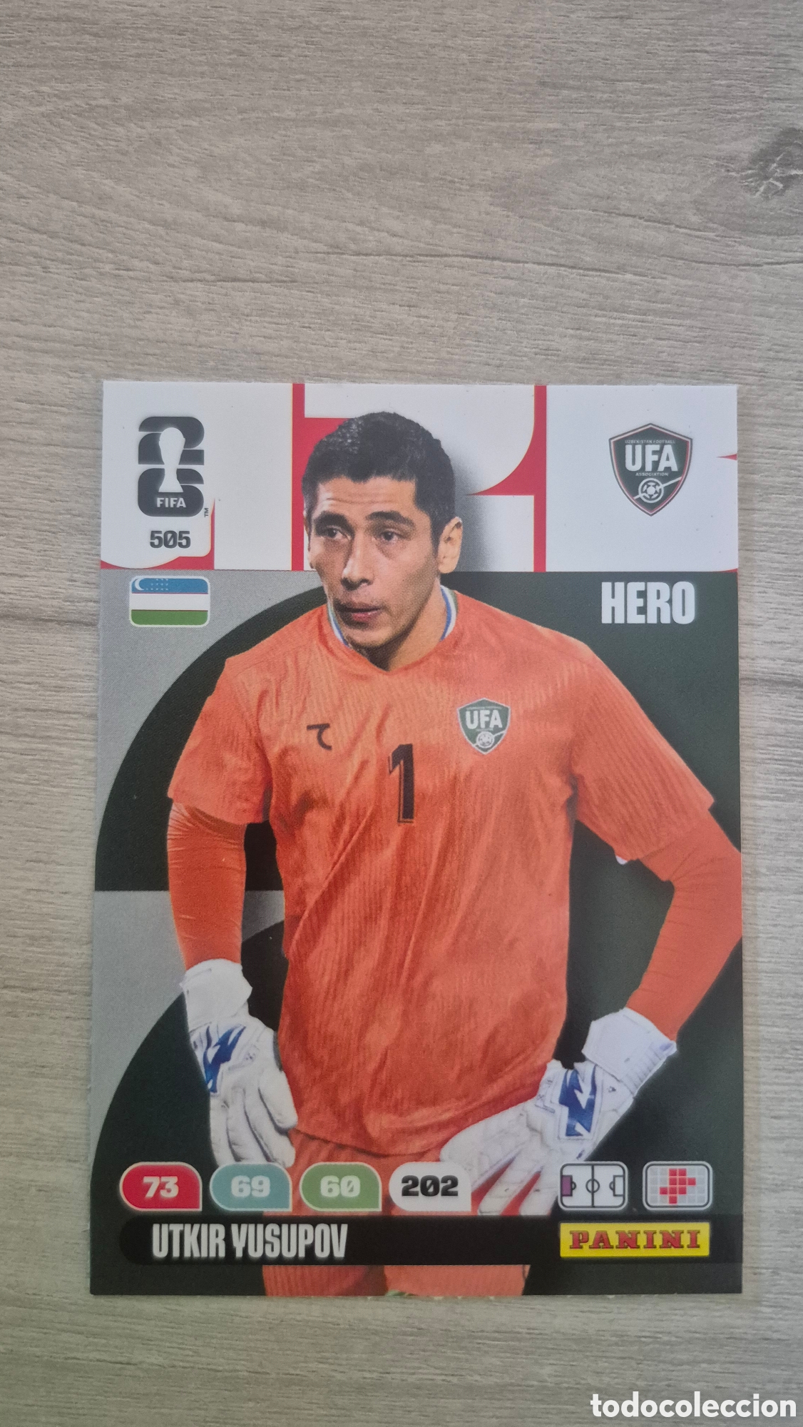 Cromos de F&uacute;tbol: N&deg;505 Uzbekistan Utkir Yusupov Adrenalyn FIFA World Cup 2026