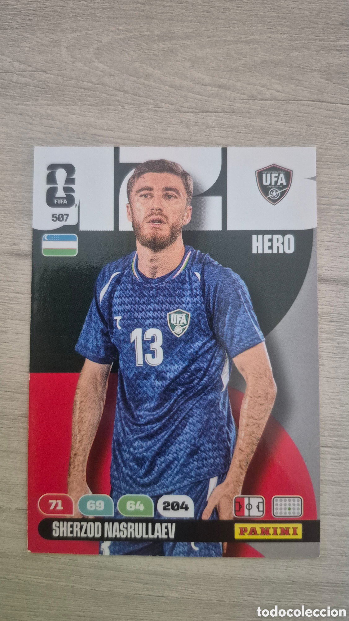 Cromos de F&uacute;tbol: N&deg;507 Uzbekistan Sherzod Nasrullaev Adrenalyn FIFA World Cup 2026