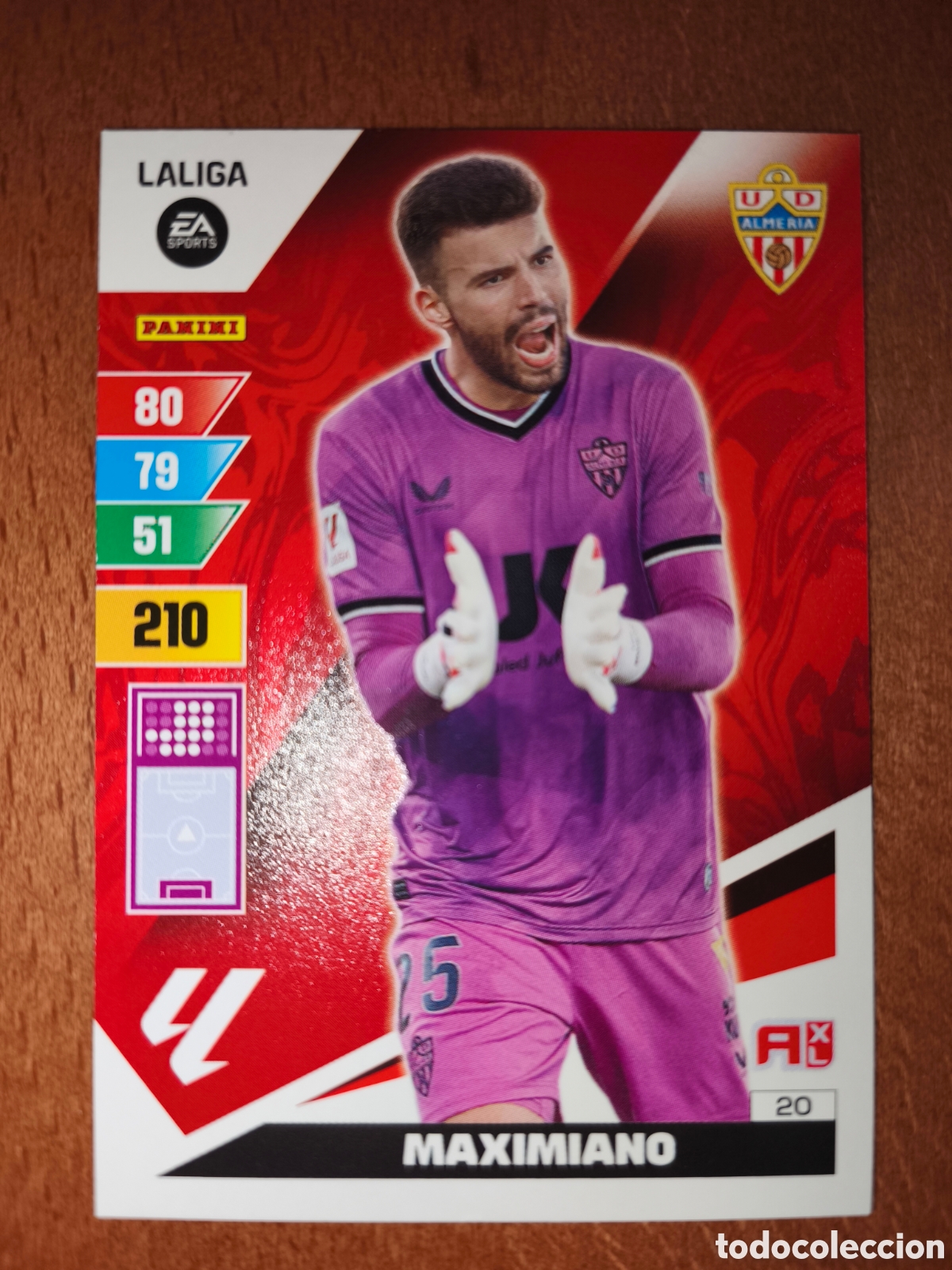 Football Stickers: Maximiano n&deg;20 Adrenalyn XL 23/24 Almer&iacute;a