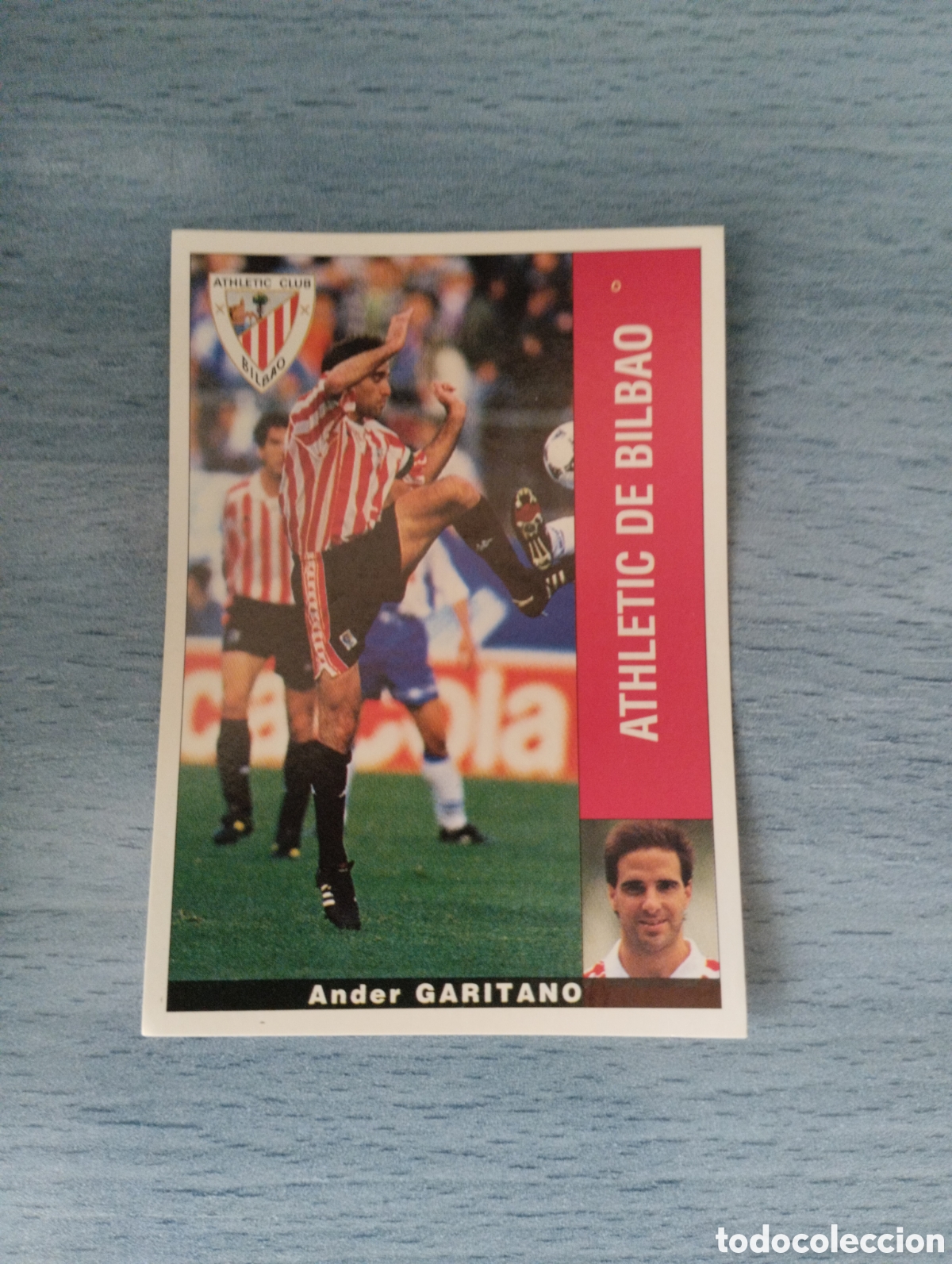 Cromos de F&uacute;tbol: Cromo Panini liga 95 96 garitano Athletic de Bilbao sin pegar