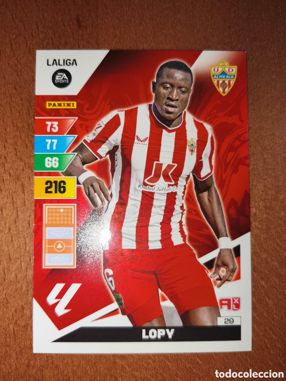 Cromos de F&uacute;tbol: Lopy n&deg;29 Adrenalyn XL 23/24 Almer&iacute;a