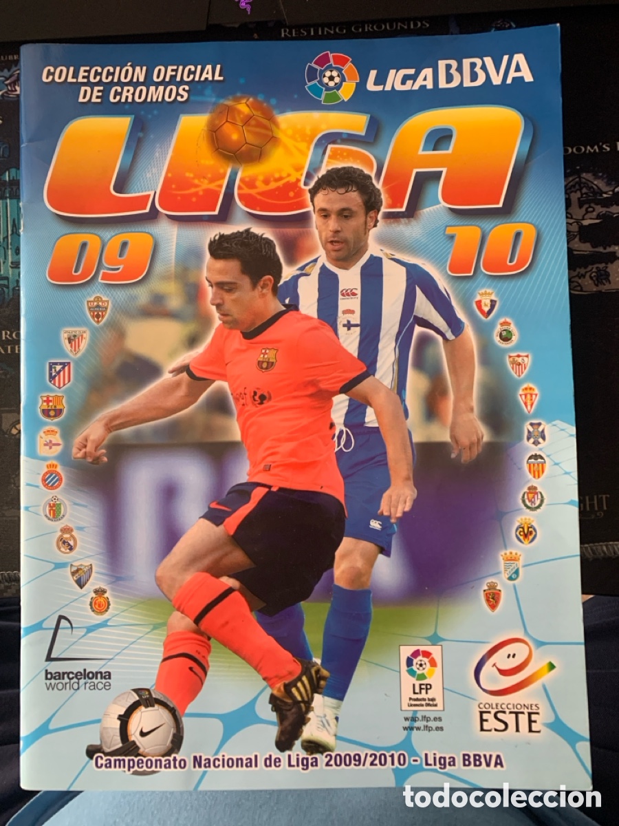 Cromos de F&uacute;tbol: ALBUM CASI PLANCHA LIGA ESTE 2013-14, SOLO LOS 6 CROMOS DE REGALO PEGADOS (MESSI)
