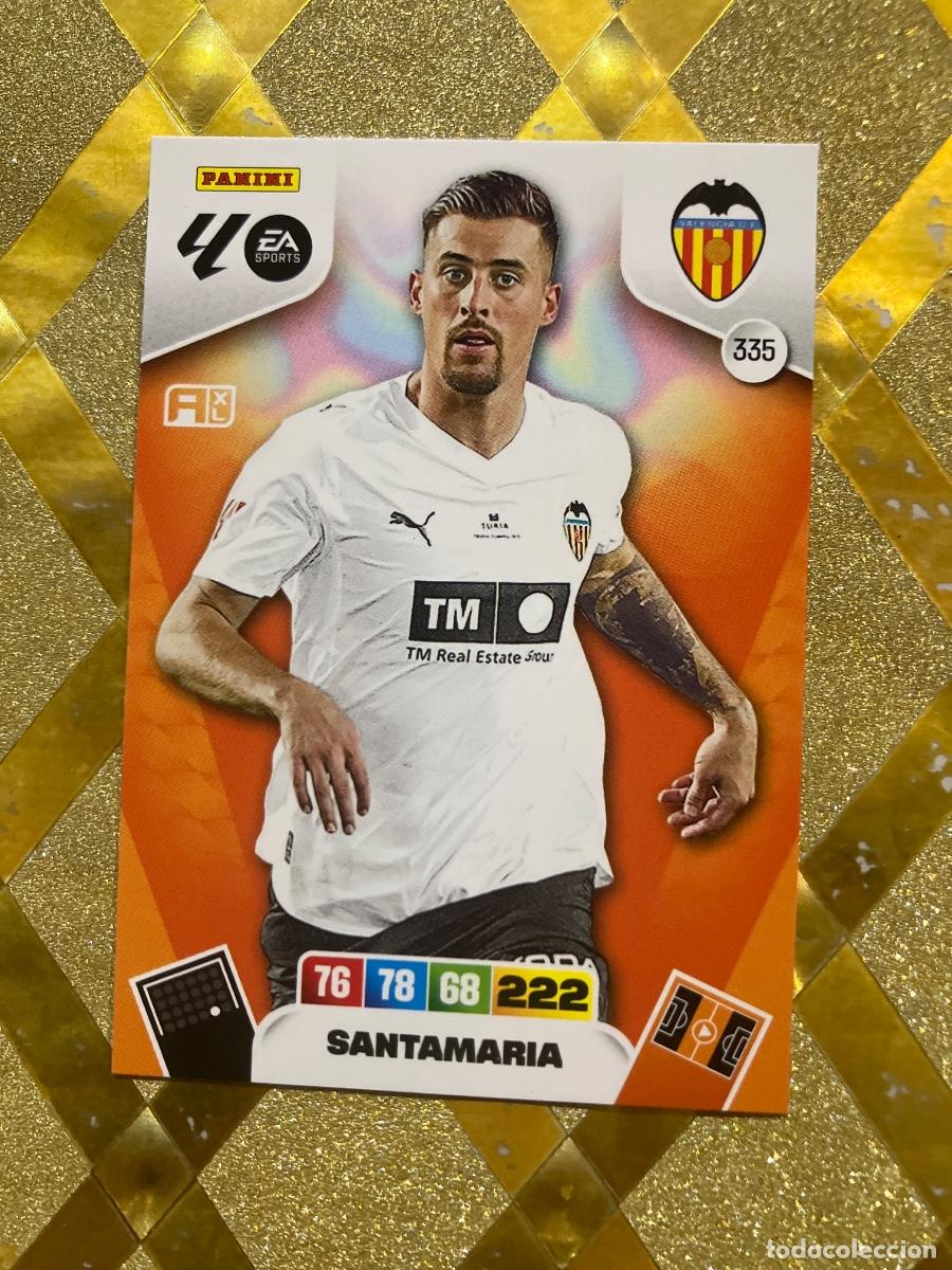 Cromos de f&uacute;tbol: CROMO DE FUTBOL NUMERO 335 SANTAMARIA VALENCIA ADRENALYN XL 2025 2026 PANINI !