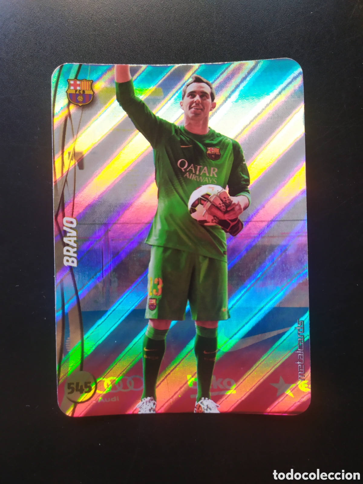 Cromos de F&uacute;tbol: Mundicromo fichas Liga 2014 2015 14 15 Bravo top brillo rayas n&deg; 545 Barcelona