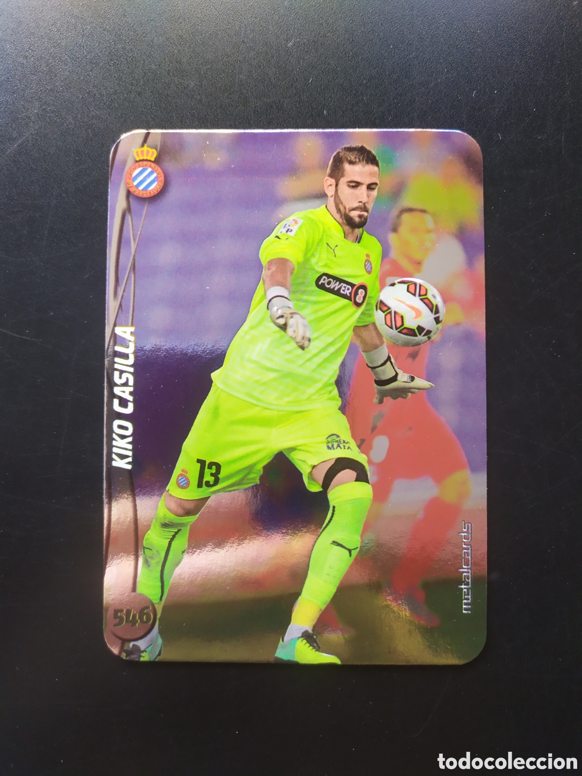 Football Stickers: Mundicromo fichas Liga 2014 2015 14 15 Kiko Casilla top brillo liso n&deg; 546 Espanyol