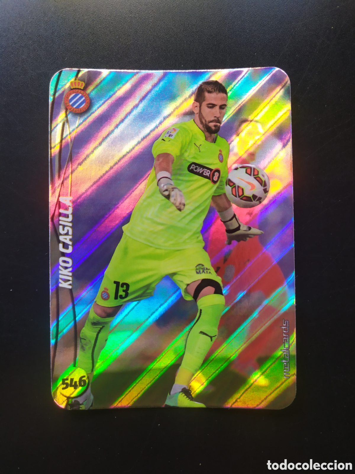 Cromos de f&uacute;tbol: Mundicromo fichas Liga 2014 2015 14 15 Kiko Casilla top brillo rayas n&deg; 546 Espanyol