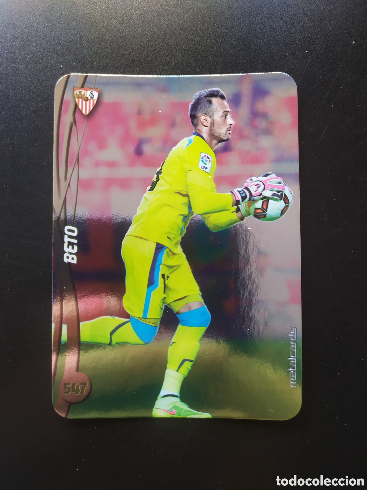 Cromos de F&uacute;tbol: Mundicromo fichas Liga 2014 2015 14 15 Beto top brillo liso n&deg; 547 Sevilla