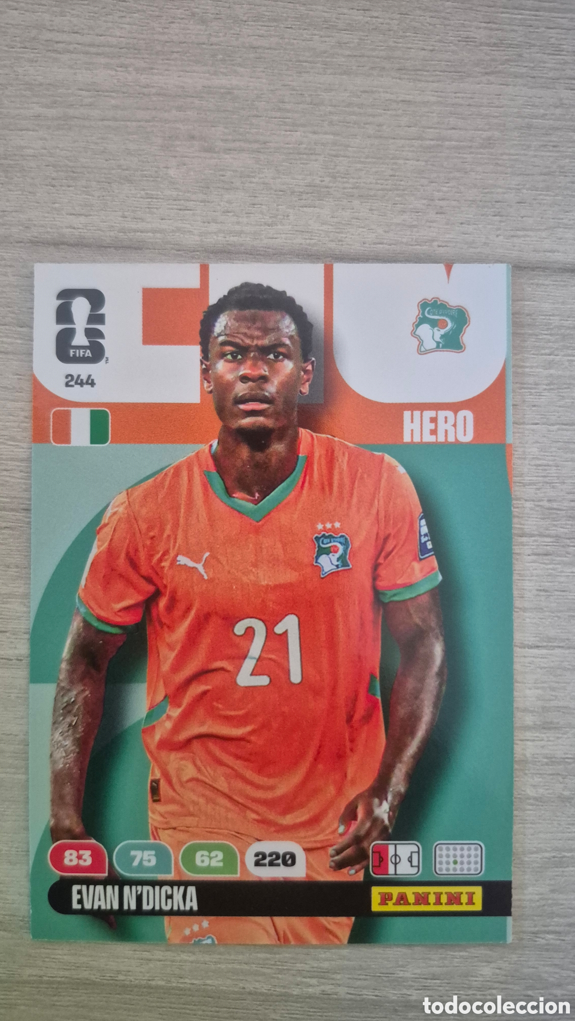 Cromos de F&uacute;tbol: N&deg;244 Costa de Marfil N'Dicka Adrenalyn FIFA World Cup 2026