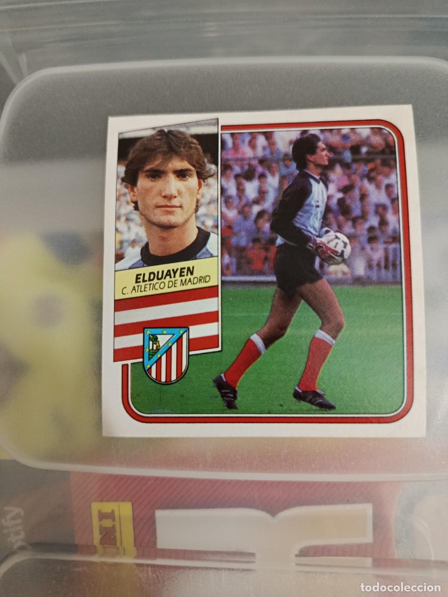 Cromos de F&uacute;tbol: Cromo liga este 89/90. Elduayen. Atl&eacute;tico de Madrid. Nunca pegado.