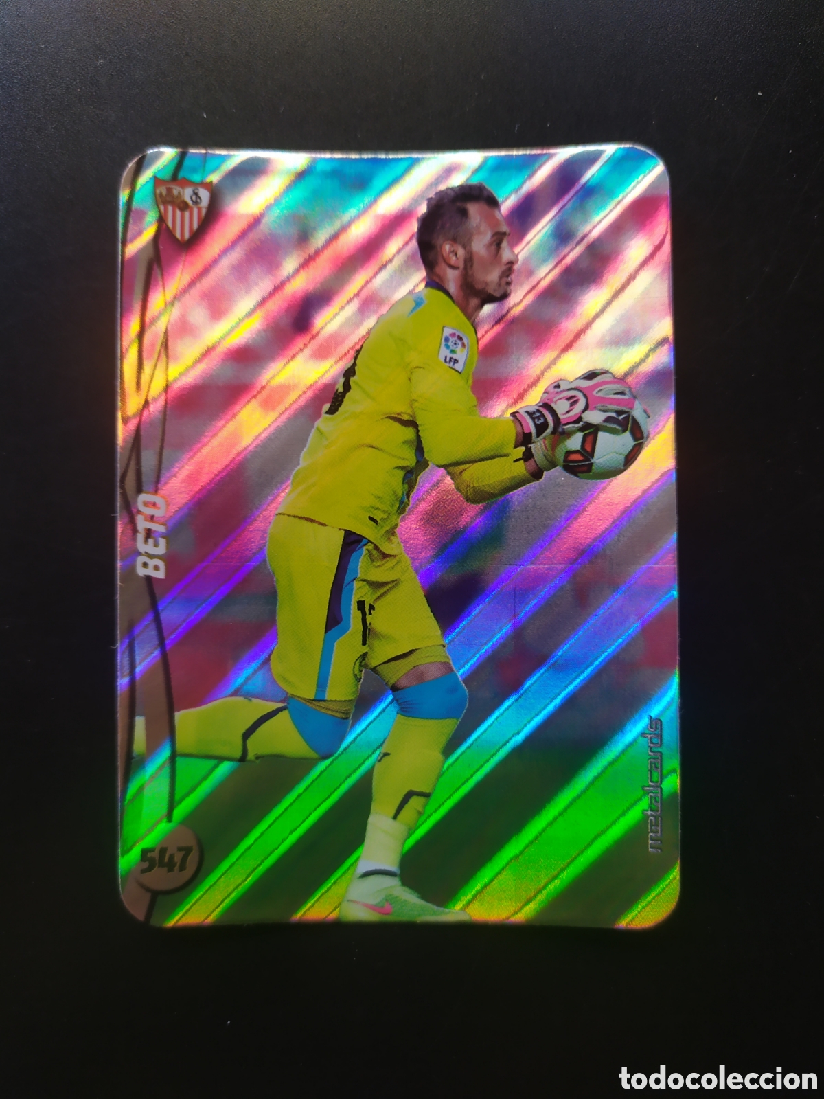Cromos de F&uacute;tbol: Mundicromo fichas Liga 2014 2015 14 15 Beto top brillo rayas n&deg; 547 Sevilla