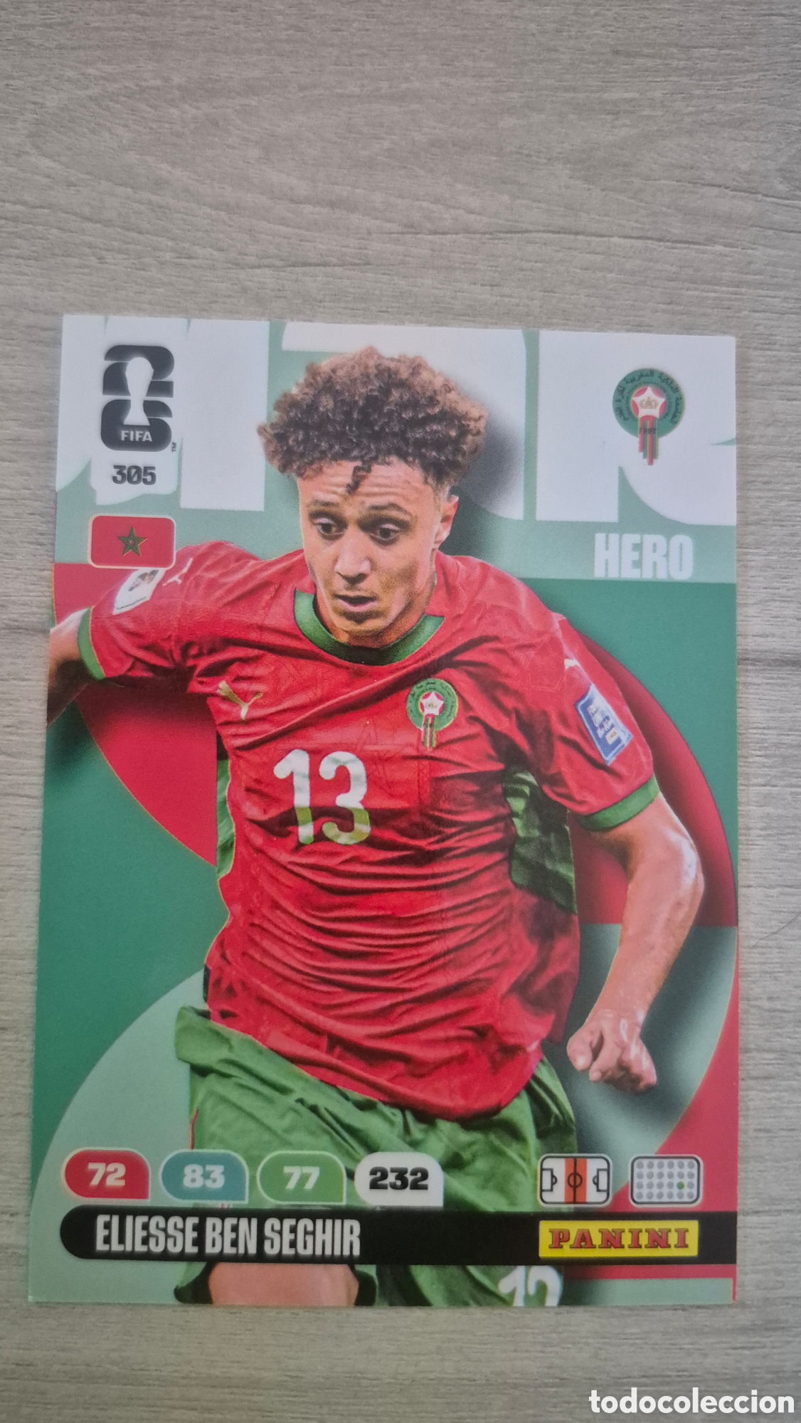 Cromos de F&uacute;tbol: N&deg;305 Marruecos Eliesse Ben Seghir Adrenalyn FIFA World Cup 2026
