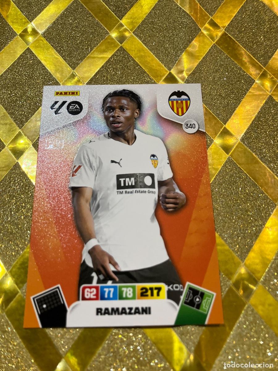 Cromos de F&uacute;tbol: CROMO DE FUTBOL NUMERO 340 RAMAZANI VALENCIA ADRENALYN XL 2025 2026 PANINI !