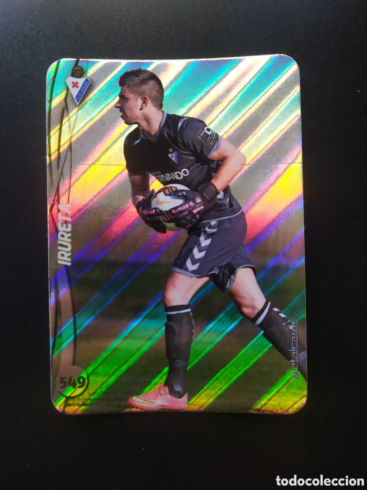 Cromos de F&uacute;tbol: Mundicromo fichas Liga 2014 2015 14 15 Irureta top brillo rayas n&deg; 549 Eibar