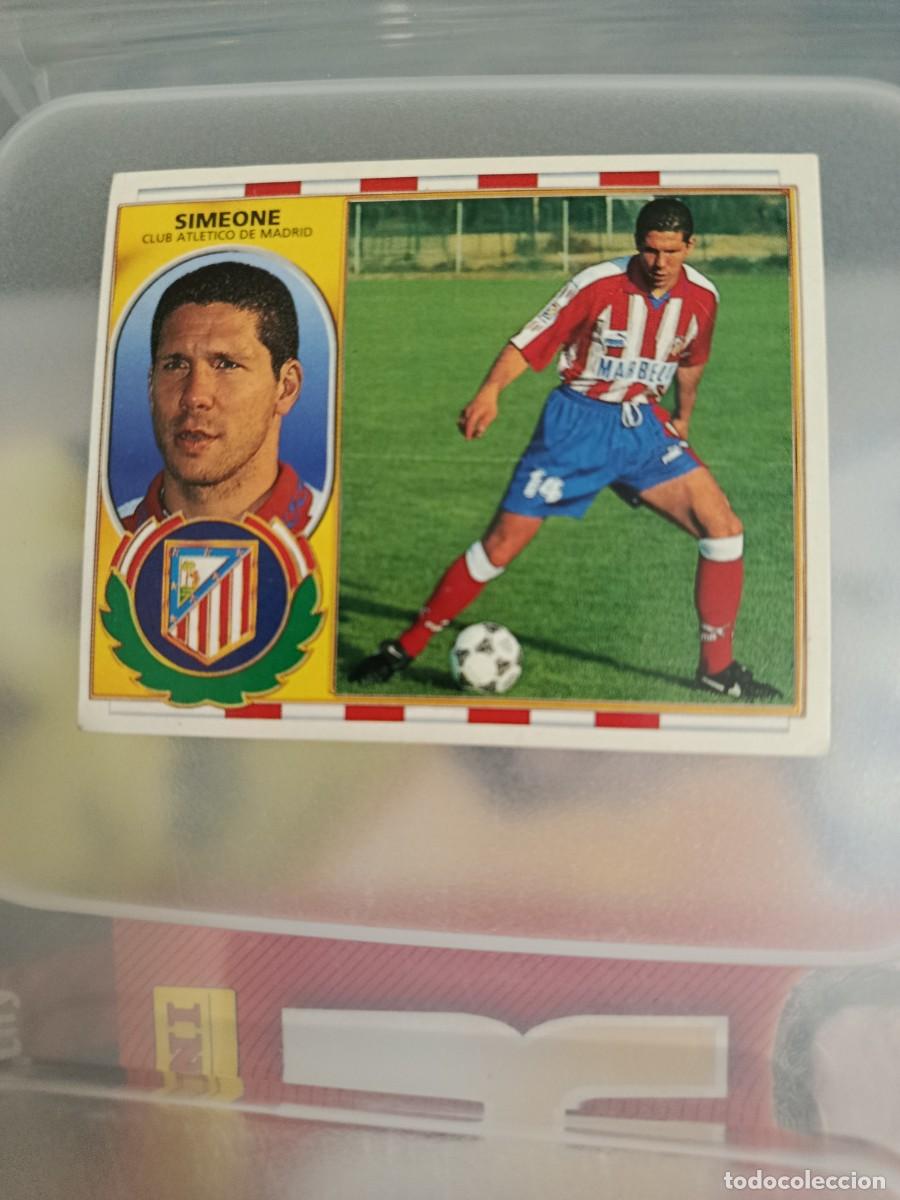 Cromos de F&uacute;tbol: Cromo 96/97 liga este. Simeone. Atletico de Madrid. Nunca pegado.