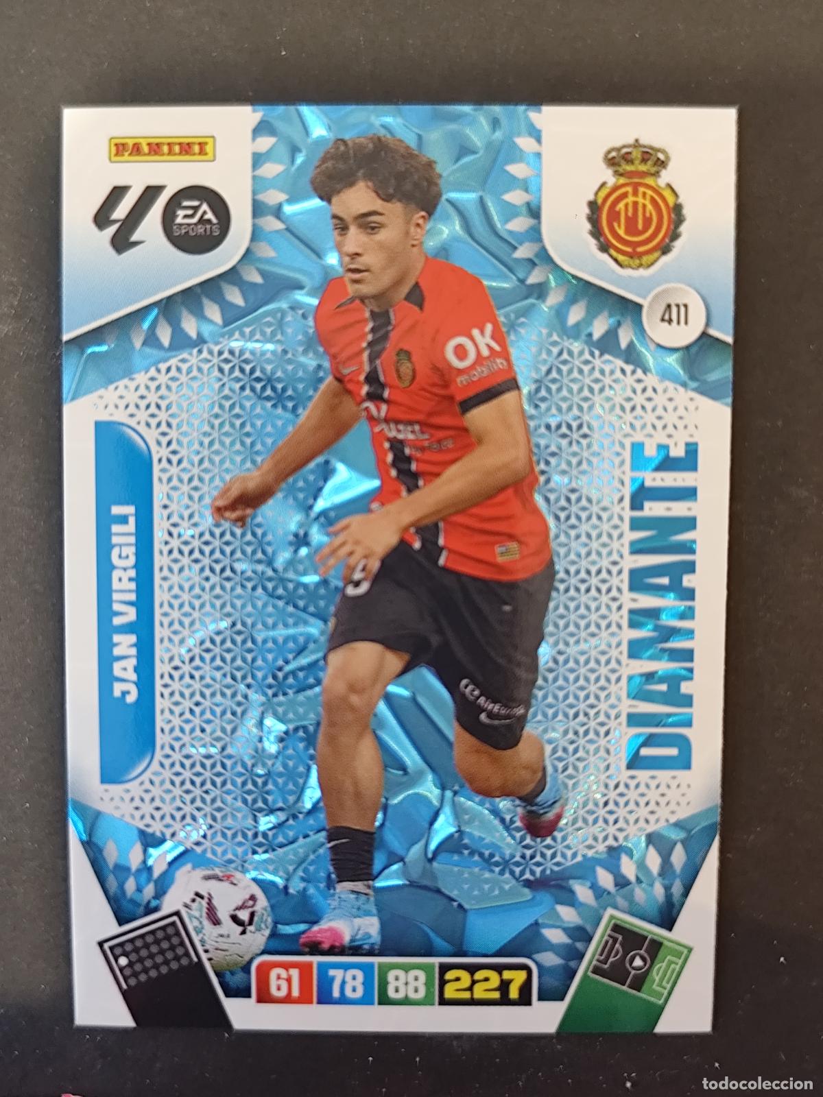 Cromos de F&uacute;tbol: 411 JAN VIRGILI MALLORCA DIAMANTE ADRENALYN 2025 2026 25 26