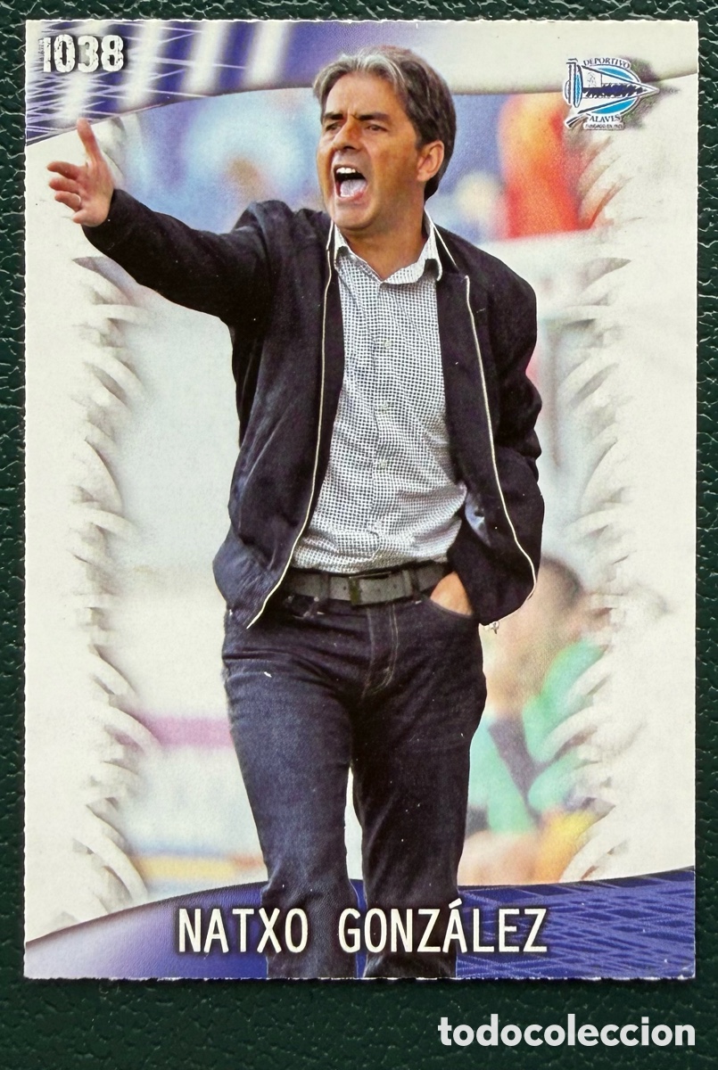 Fu&szlig;ball-Sticker: 1038 NATXO GONZALEZ DEPORTIVO ALAVES FICHAS ALBUM MUNDICROMO 2013 2014 13 14