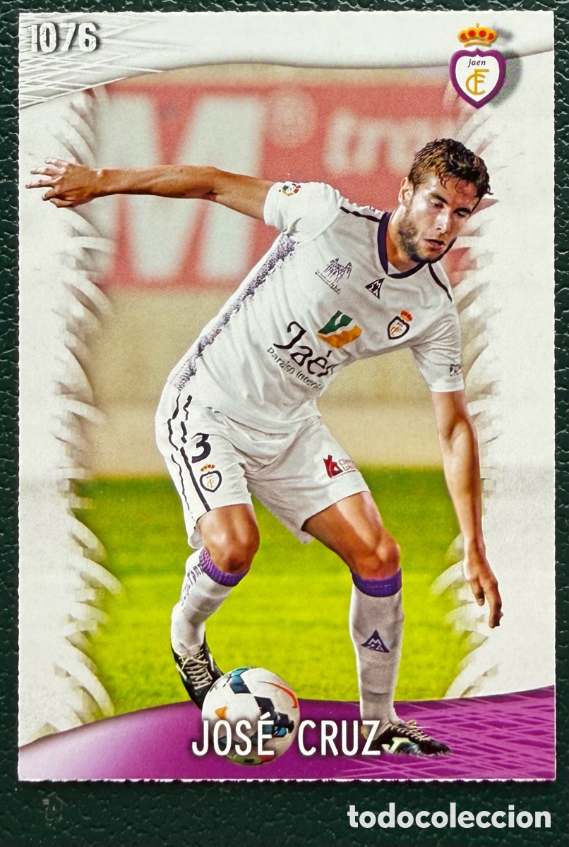 Fu&szlig;ball-Sticker: 1076 JOSE CRUZ REAL JAEN FICHAS ALBUM MUNDICROMO 2013 2014 13 14