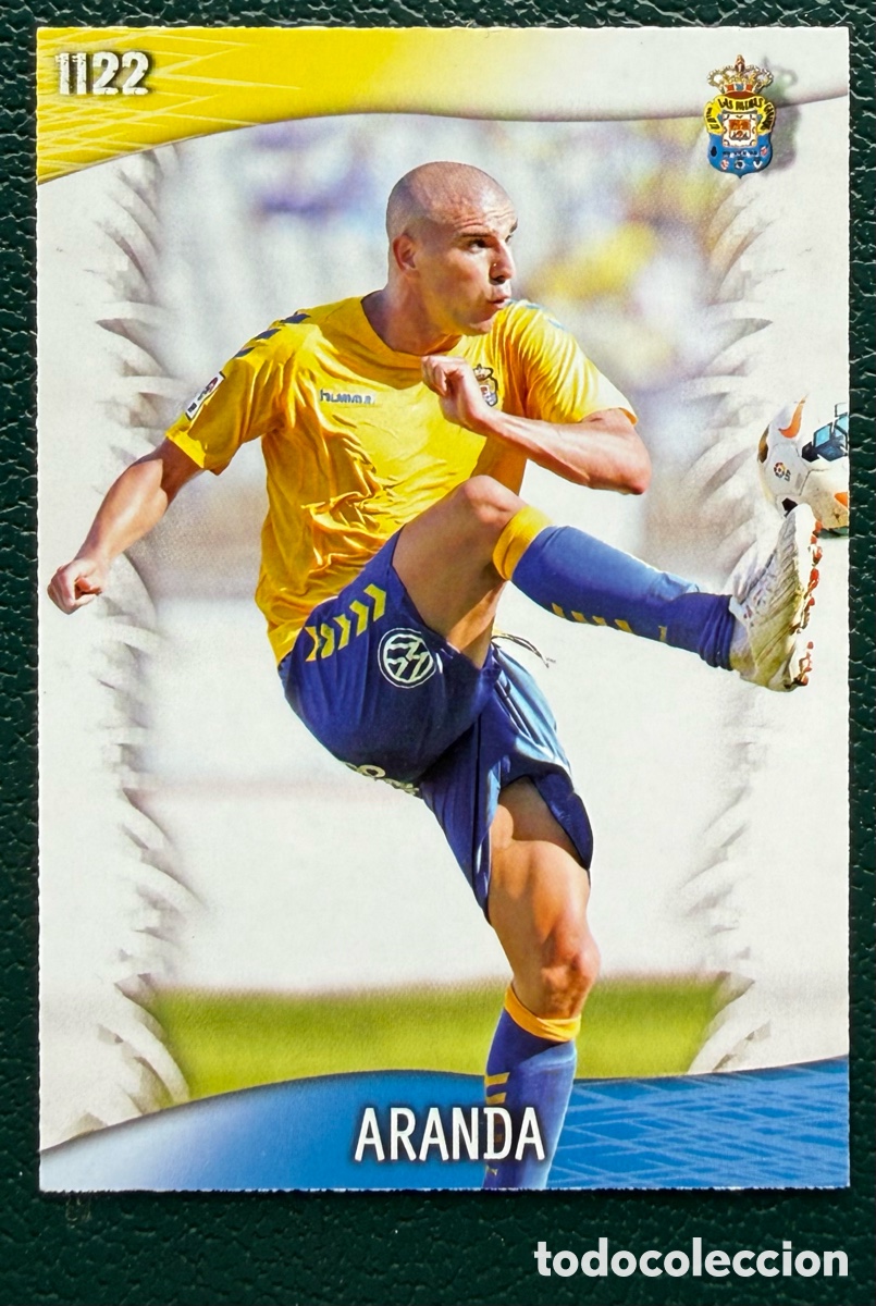 Cromos de F&uacute;tbol: 1122 ARANDA UD LAS PALMAS FICHAS ALBUM MUNDICROMO 2013 2014 13 14