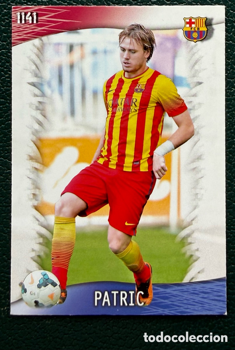 Cromos de F&uacute;tbol: 1141 PATRIC FC BARCELONA FICHAS ALBUM MUNDICROMO 2013 2014 13 14