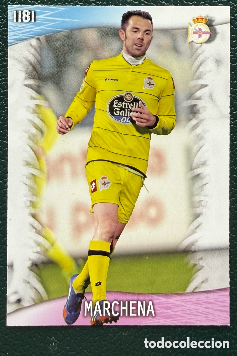 Cromos de f&uacute;tbol: 1181 MARCHENA DEPORTIVO DE LA CORU&Ntilde;A FICHAS ALBUM MUNDICROMO 2013 2014 13 14