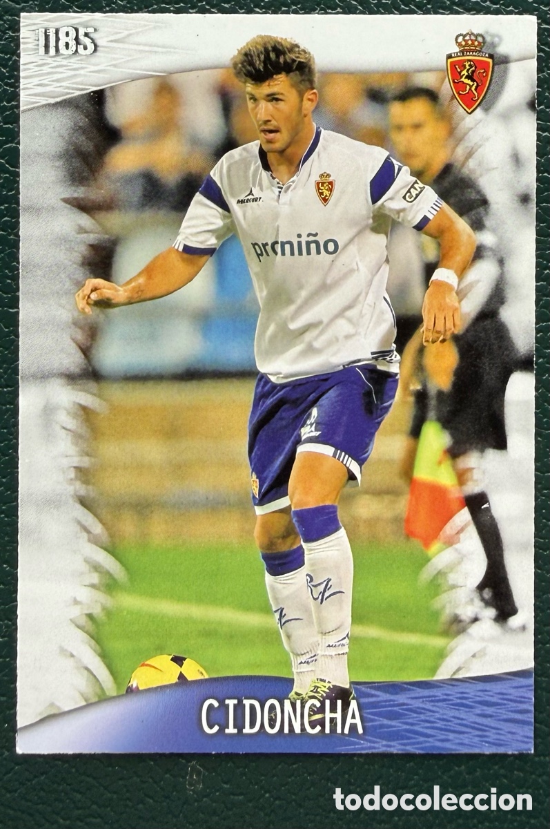 Cromos de F&uacute;tbol: 1185 CIDONCHA REAL ZARAGOZA FICHAS ALBUM MUNDICROMO 2013 2014 13 14