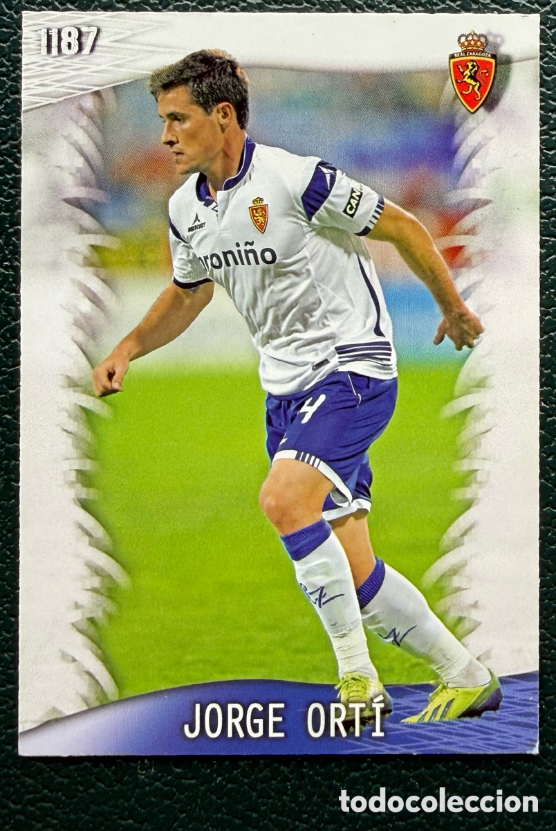 Cromos de F&uacute;tbol: 1187 JORGE ORTI REAL ZARAGOZA FICHAS ALBUM MUNDICROMO 2013 2014 13 14